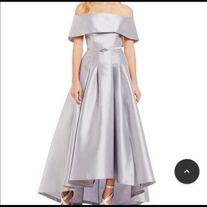 BN Vince Camino High Low Silver Bardot Dress